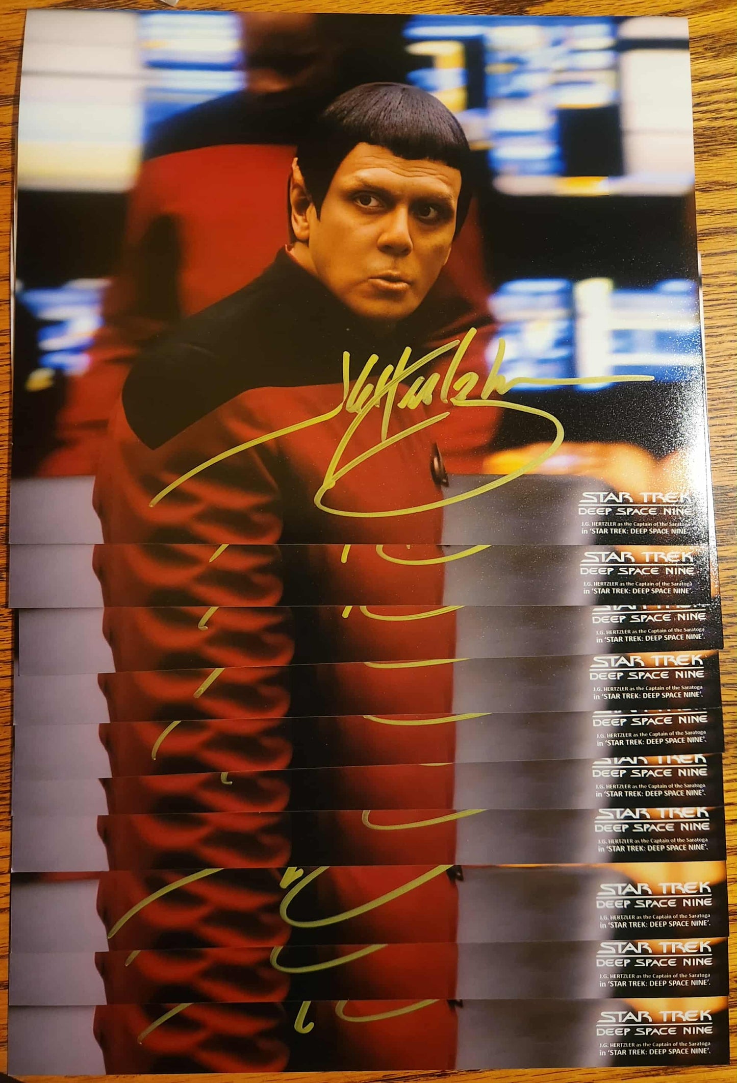 J.G. Hertzler SIGNED Vulcan Captain 8x10
