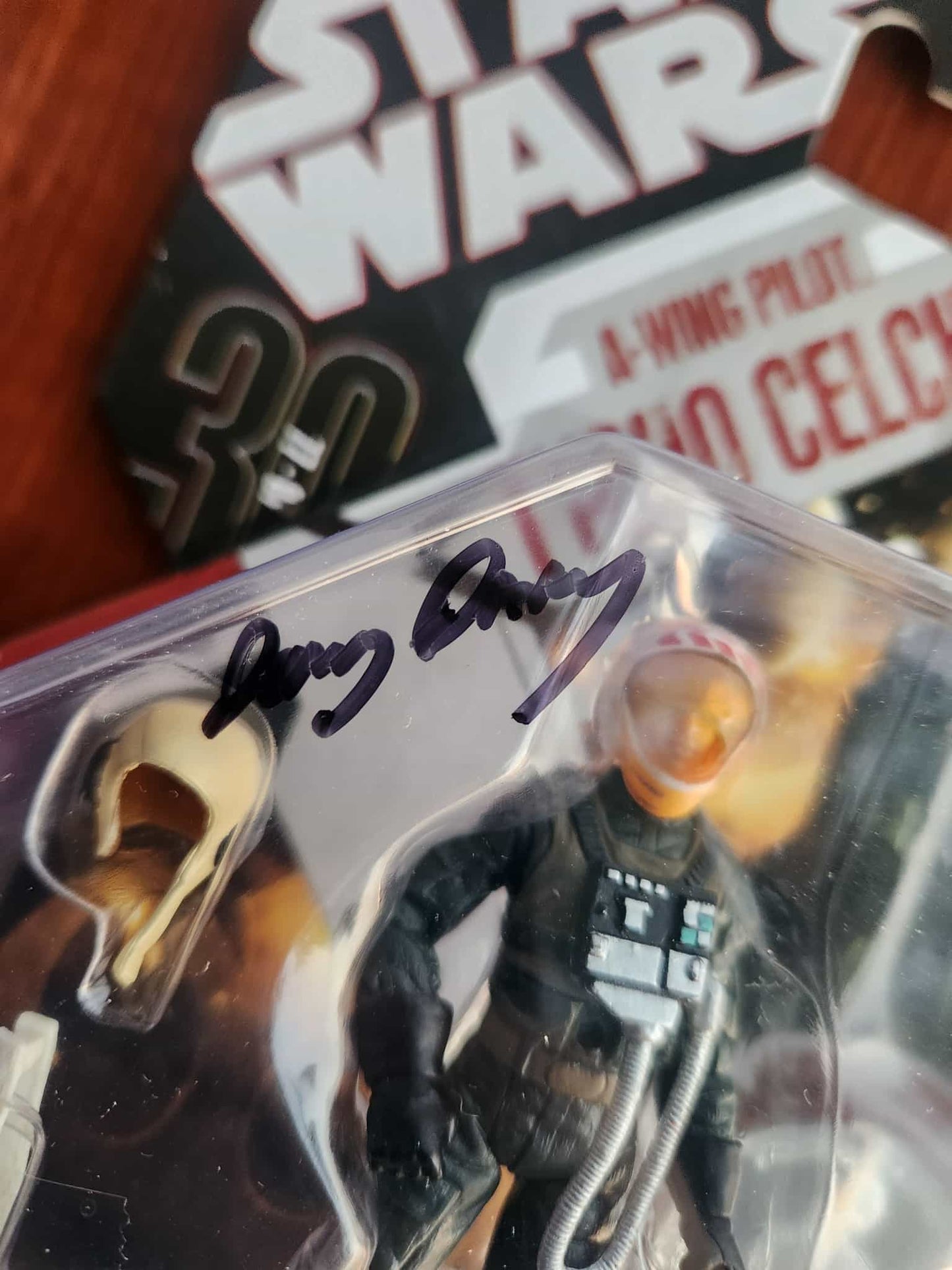 Danny D'Arcy SIGNED 'TAC' A-Wing Pilot Tycho Celchu Figure