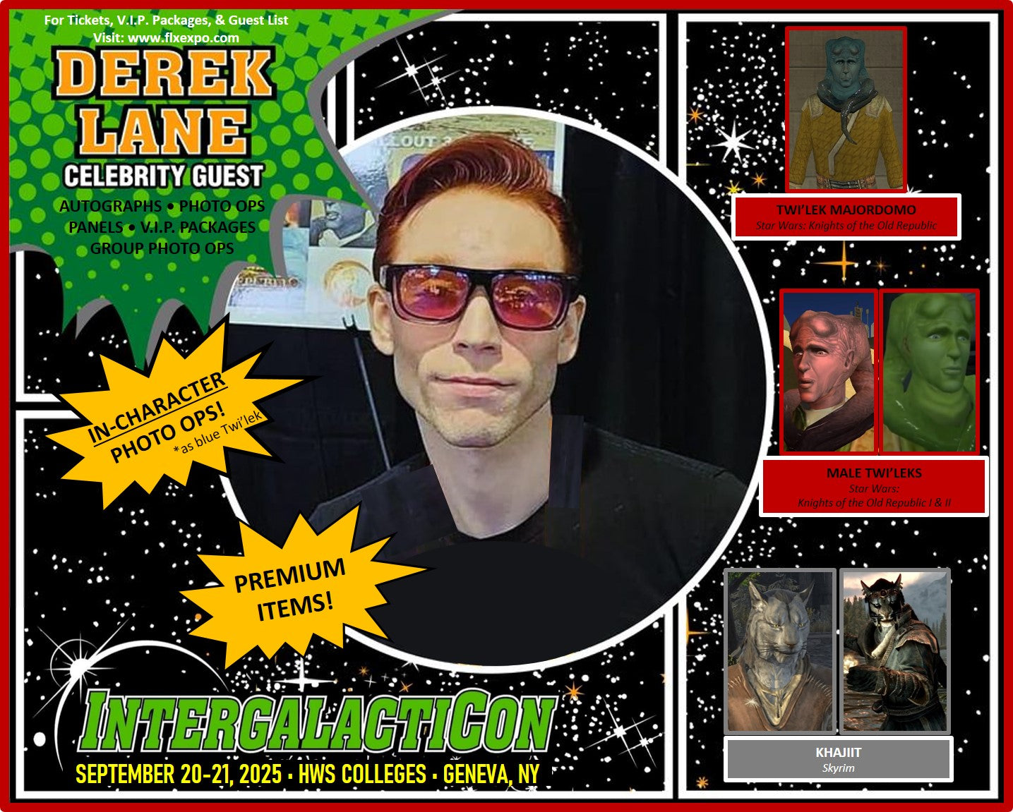 DEREK LANE - Celebrity Guest