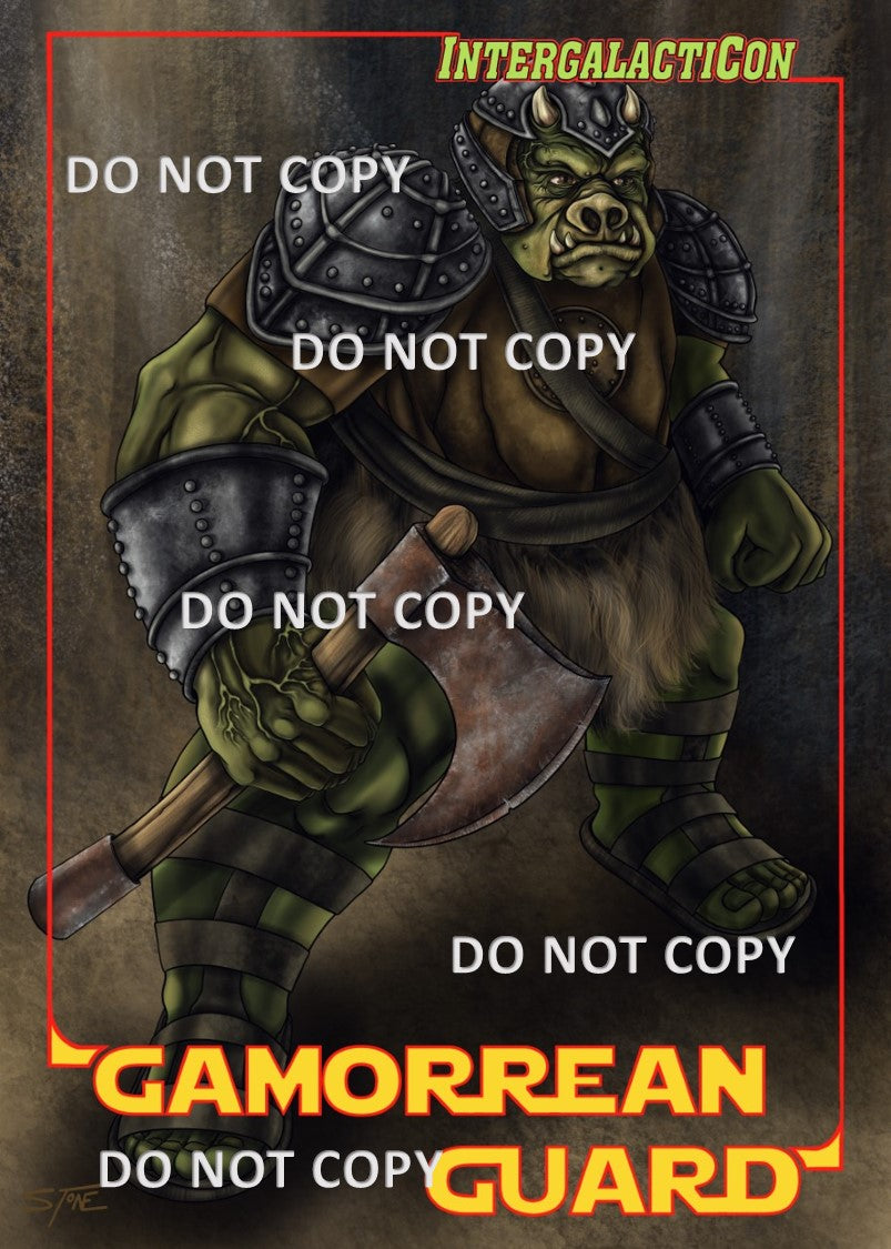 Exclusive Gamorrean Guard Trading Card