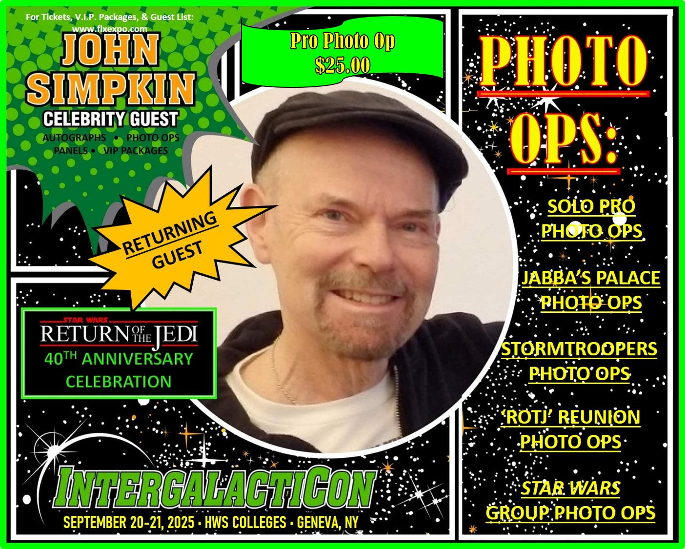JOHN SIMPKIN - Celebrity Guest