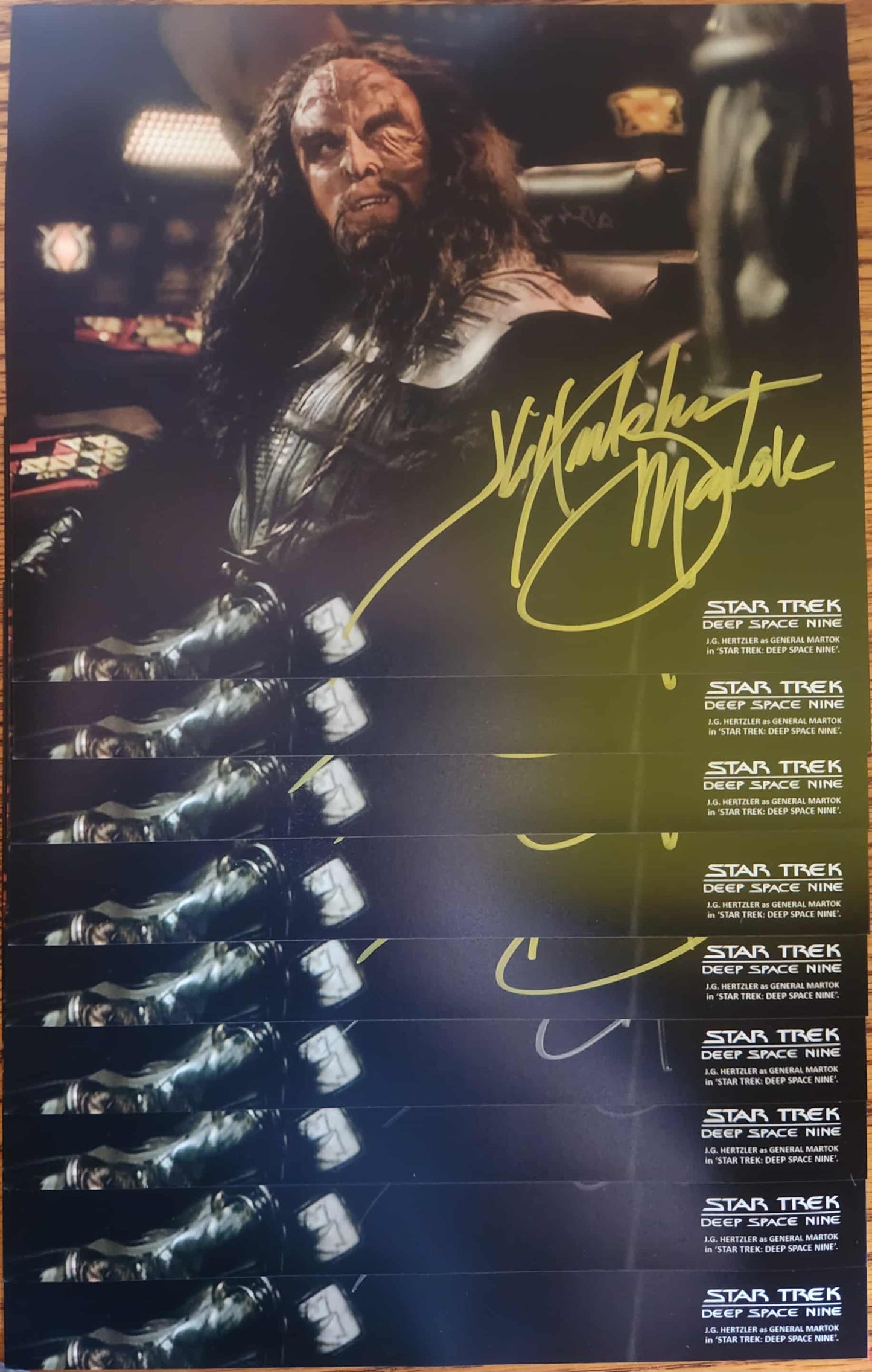 J.G. Hertzler SIGNED Martok 8x10 (Horizontal)