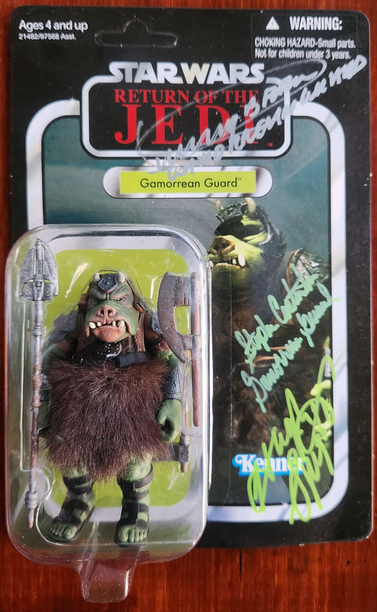 MULTI-SIGNED 3.75" Gamorrean Guard Figure