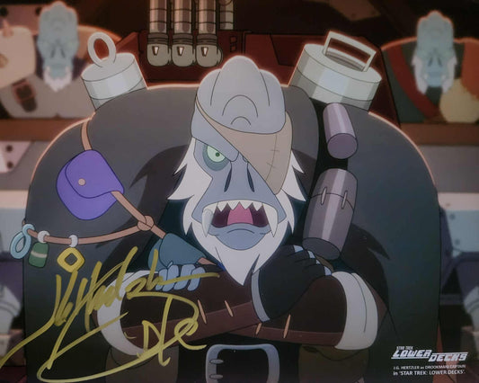 J.G. Hertzler SIGNED Drookmani Captain 8x10