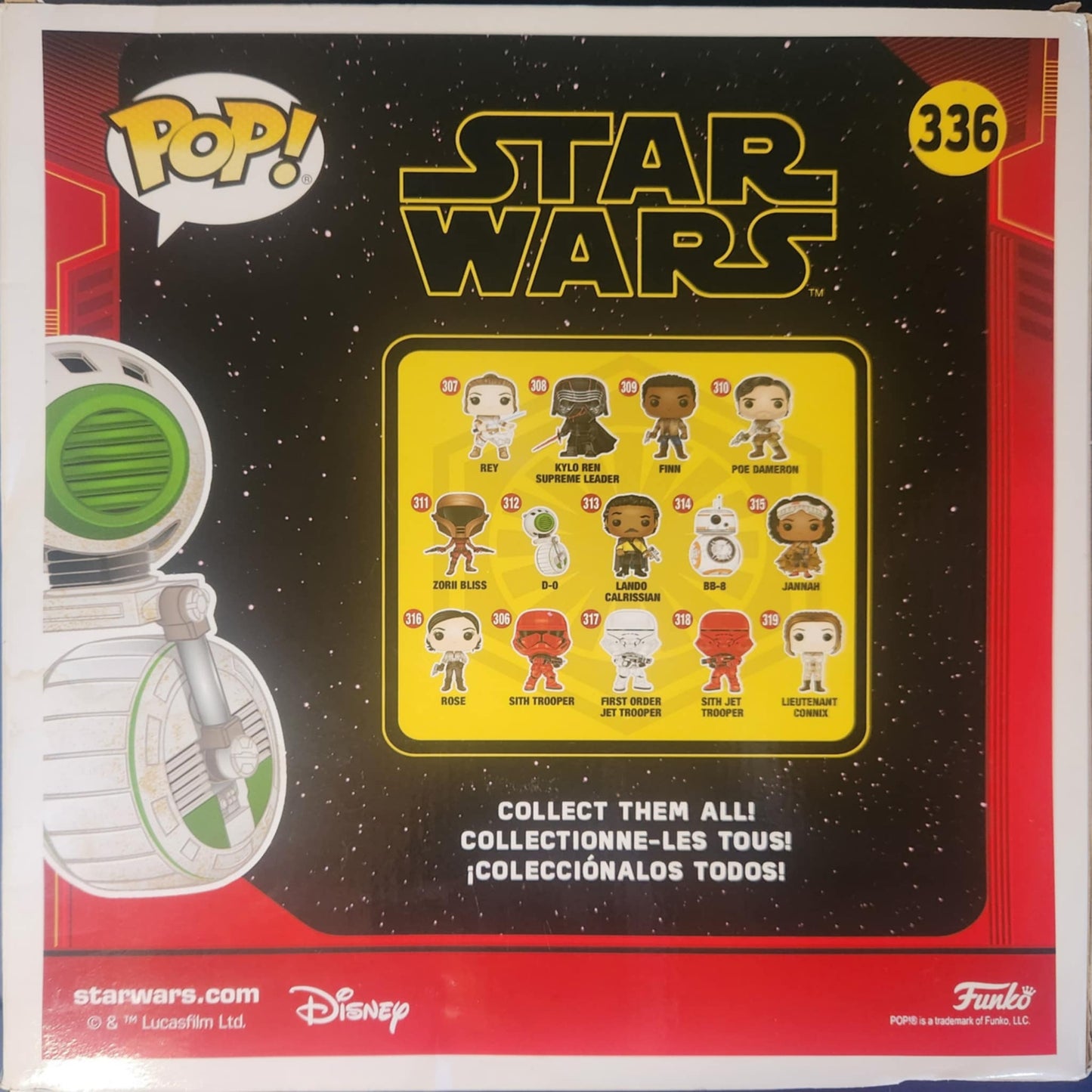 SIGNED Jumbo "Star Wars" Funko D-O *Box Damage