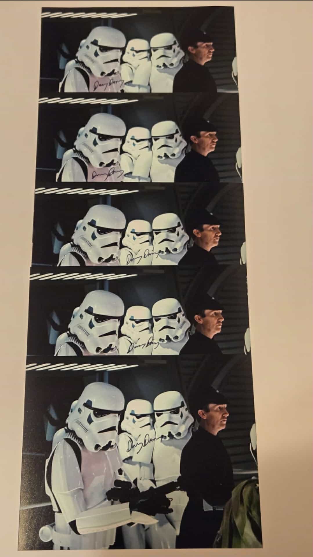 Danny D'Arcy SIGNED Stormtrooper 8x10