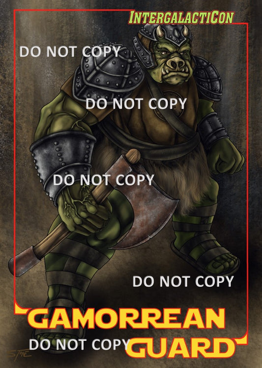 Exclusive Gamorrean Guard Trading Card