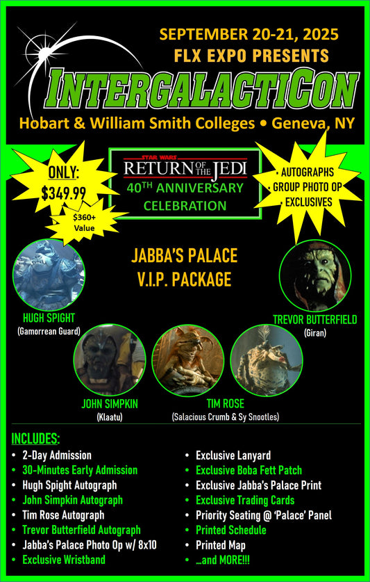 Jabba's Palace Reunion V.I.P. Package
