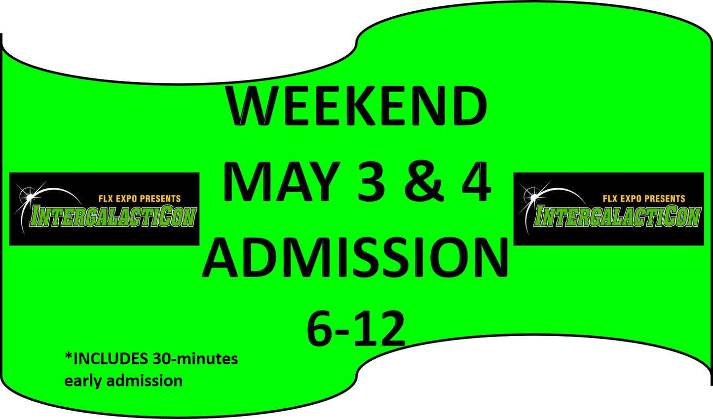 IntergalactiCON Weekend Youth Admission (Ages 5-12)