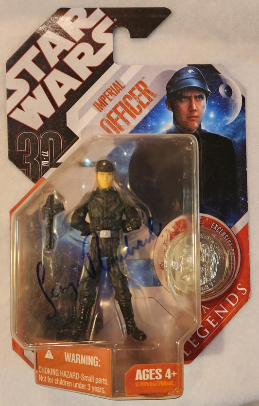 SIGNED "Star Wars" Imperial Officer Figure