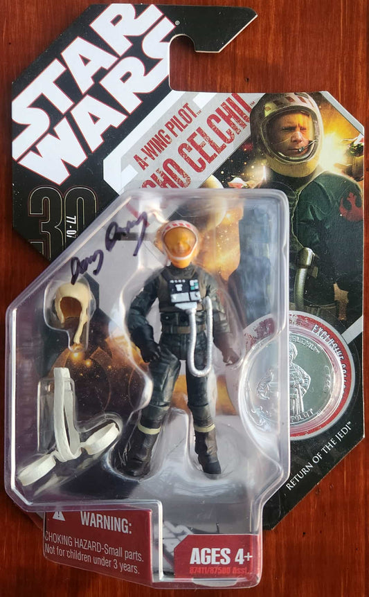 Danny D'Arcy SIGNED 'TAC' A-Wing Pilot Tycho Celchu Figure
