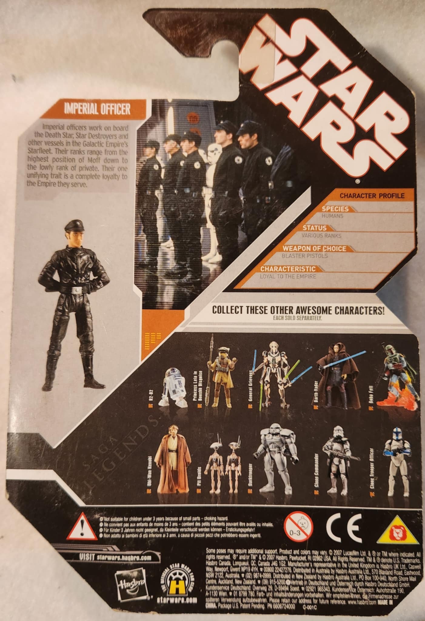 SIGNED "Star Wars" Imperial Officer Figure